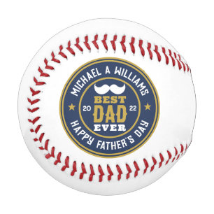Balle De Baseball Meilleur papa Jamais Vintage Fête des pères de Bad