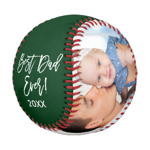 Balle De Baseball Meilleur papa Jour Année 2 Bracelet photo Script V