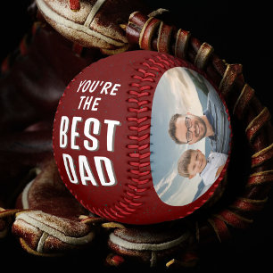 Balle De Baseball Meilleur Papa Moderne Fête des Pères 2 Photos