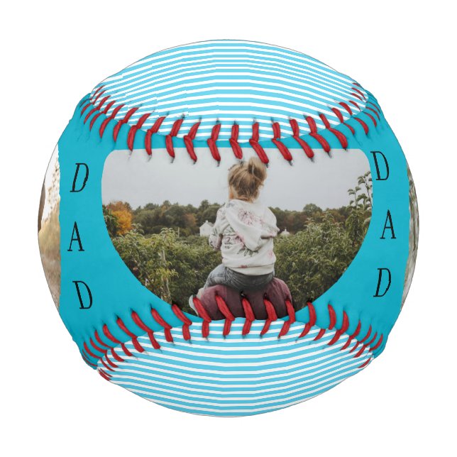 Balle De Baseball Meilleur papa personnalisé 3 photo (Devant)