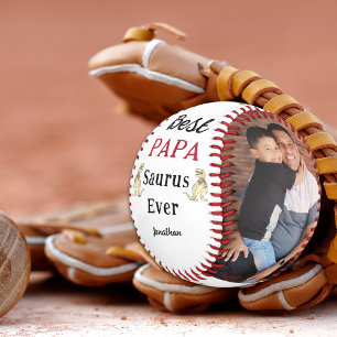 Balle De Baseball Meilleur Papa Saurus Personnalisé pour Enfants Pho