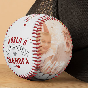 Balle De Baseball Meilleur Papi du Monde Moderne 2-Photos
