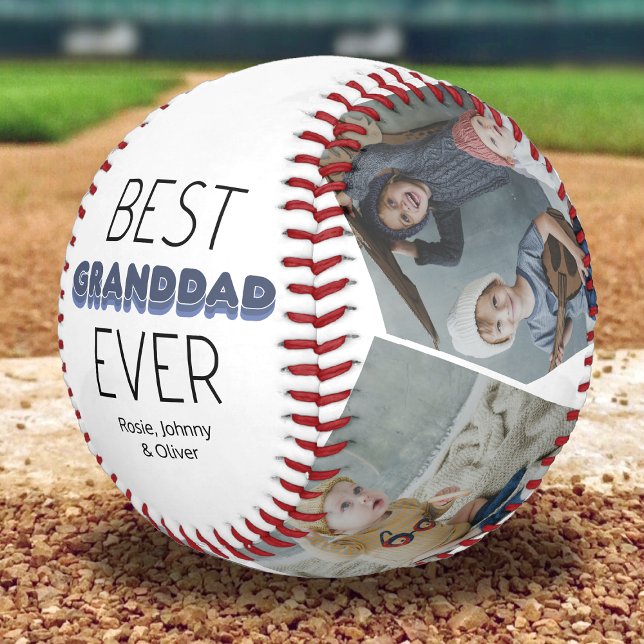 Balle De Baseball Meilleur Papy Photo Baseball (Créateur téléchargé)
