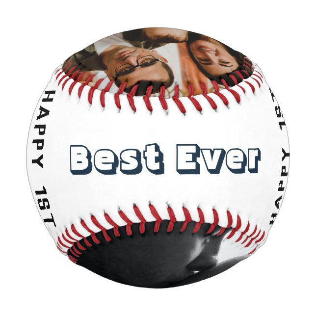 Balle De Baseball Meilleur Père Fête des pères 2 Photo (Dos)