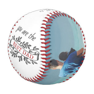 Balle De Baseball Meilleur Ruban de Papa Fête des Pères Photo Collag