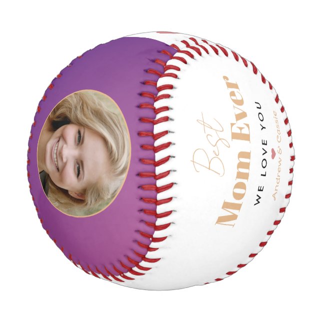 Balle De Baseball Meilleure maman jamais (Angle)
