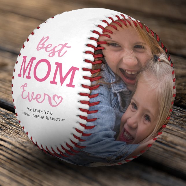 Balle De Baseball Meilleure Maman Photo (Créateur téléchargé)