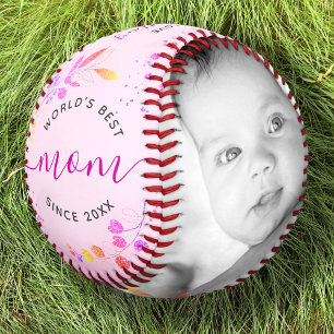 Balle De Baseball Meilleure maman rose Parties scintillant du monde