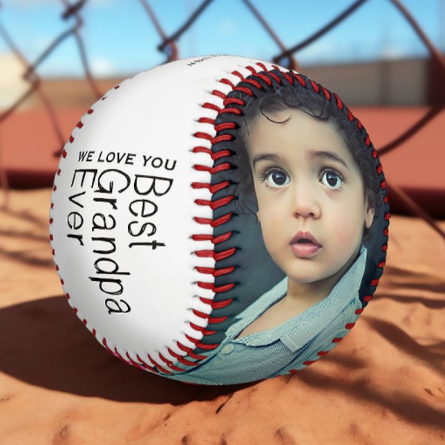Balle De Baseball Meilleure photo de Grand-Père (Créateur téléchargé)