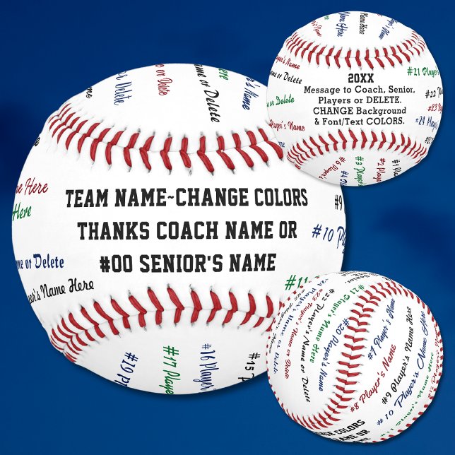 Balle De Baseball Meilleurs Cadeaux D'Entraîneurs De Baseball, Cadea (Personalized Baseball Ball, Gifts for baseball coaches. Team mom gift ideas baseball. Baseball gifts)