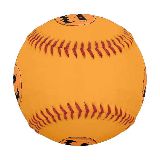 Balle De Baseball Menacer Jack O'Lantern Halloween (Devant)