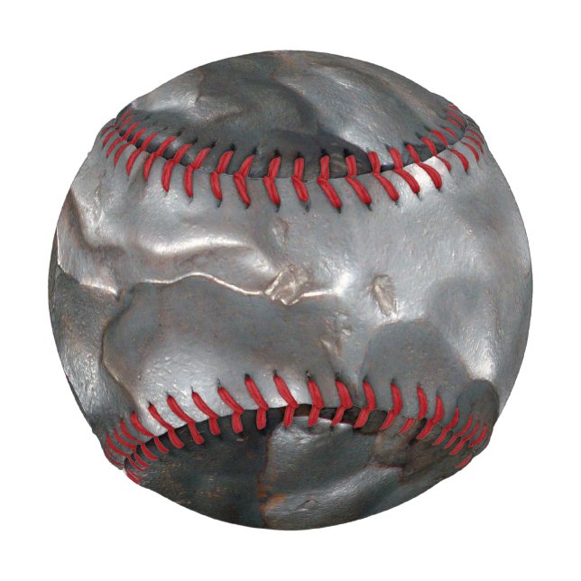 Balle De Baseball Meteorite Rock, Metallic Print Regulation Baseball (Devant)
