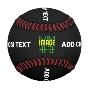 BALLE DE BASEBALL MODÈLE DE TEXTE D'IMAGE NOIRE SIMPLE ET MODERNE