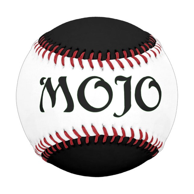 Balle De Baseball Mojo black baseball (Devant)