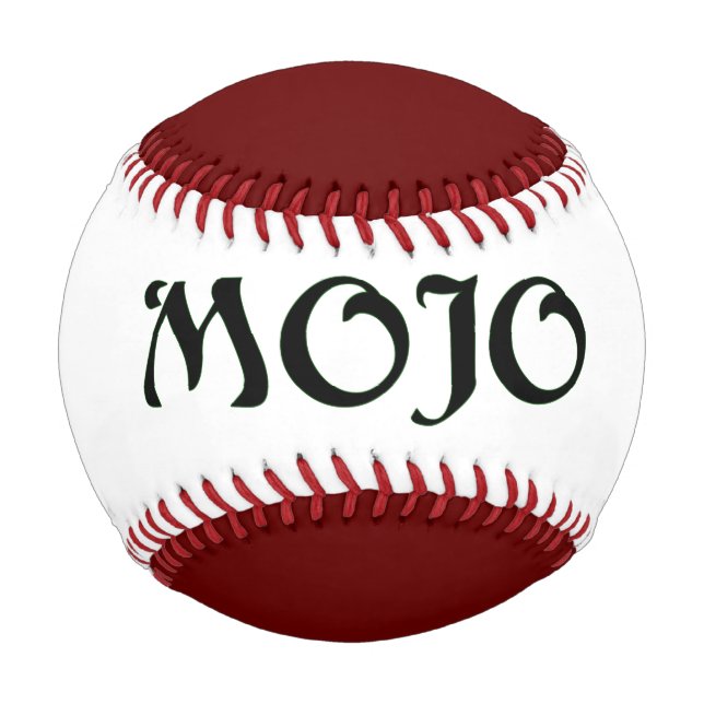 Balle De Baseball Mojo rouge baseball (Devant)