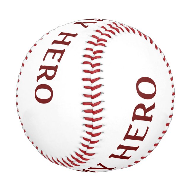 Balle De Baseball Mon père Mon héros (Angle)