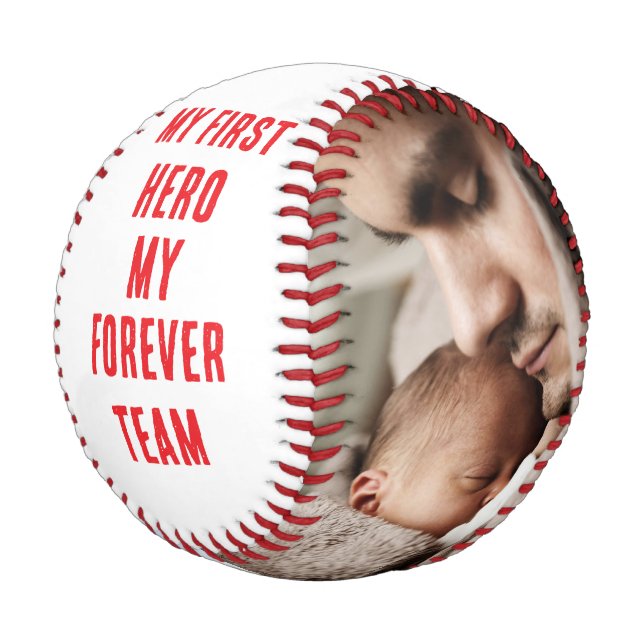 Balle De Baseball Mon premier héros, mon équipe pour toujours Baseba (Angle)