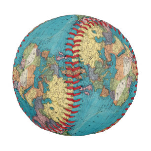 Balle De Baseball Monde, la projection de Mercator