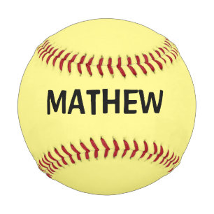 Balle De Baseball monogramme de lettre initiale simple ajoutez votre