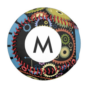 Balle De Baseball Monogramme Le concept du mouvement