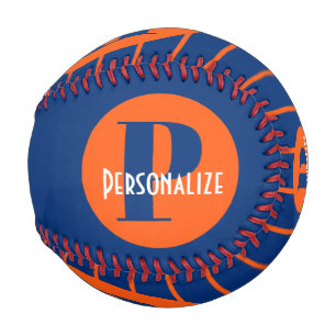 Balle De Baseball Monogramme Nom personnalisé Baseball personnalis