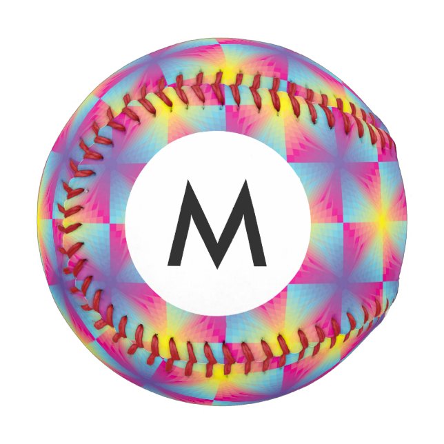 Balle De Baseball Mosaïque vectorielle carré Abstrait (Devant Gauche)