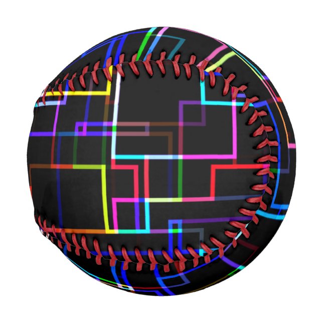 Balle De Baseball Motif à bandes multiples cool (Dos Gauche)