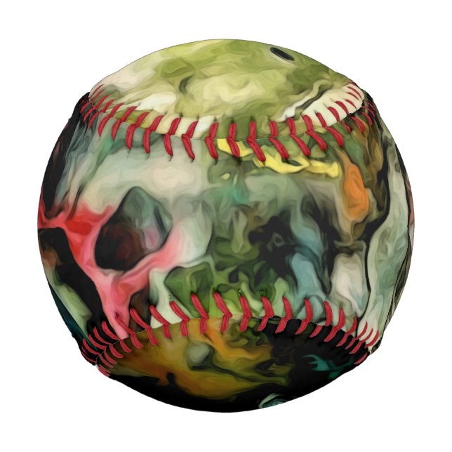 Balle De Baseball Motif Abstrait Cool de la palette Messy (Devant)