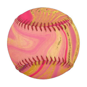 Balle De Baseball motif abstrait marbré