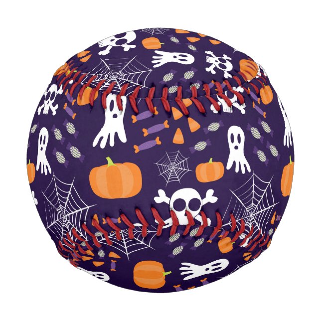 Balle De Baseball Motif amusant d'Halloween (Devant)