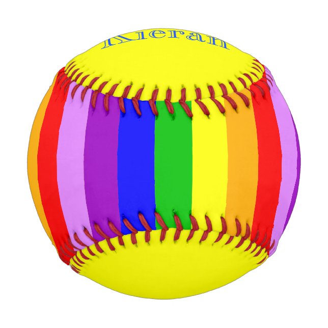Balle De Baseball Motif arc-en-ciel (Devant)