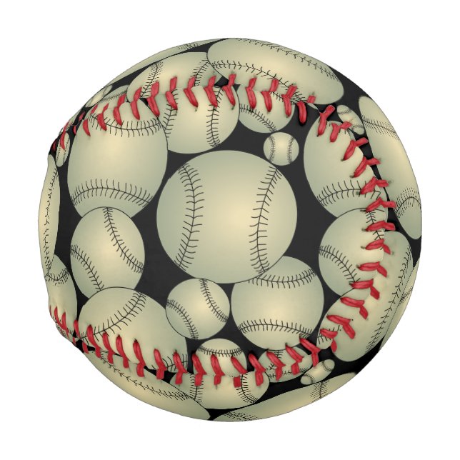Balle De Baseball Motif de baseball (Devant Droite)