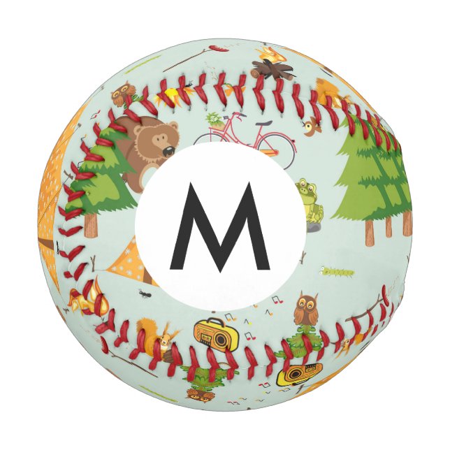 Balle De Baseball Motif de camping (Devant Gauche)