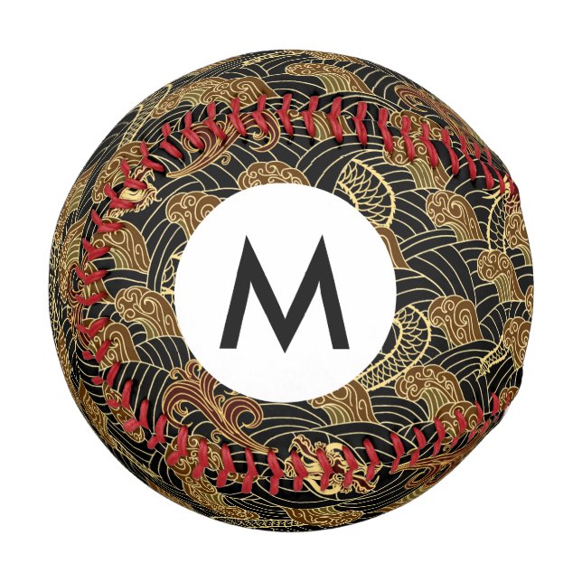 Balle De Baseball Motif de dragon de mer Oriental (Devant Gauche)