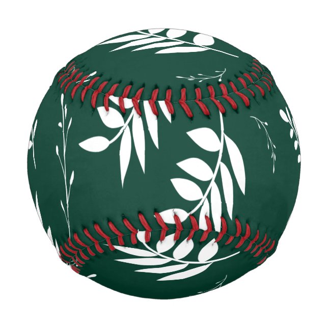 Balle De Baseball motif de feuille (Devant)