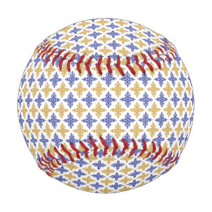 Balle De Baseball Motif de fleurs