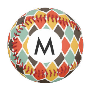 Balle De Baseball Motif de mode tribal ikat moderne