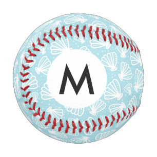 Balle De Baseball Motif d'été Shell