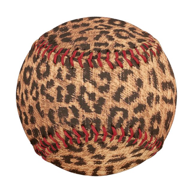 Balle De Baseball motif empreinte de léopard (Devant)