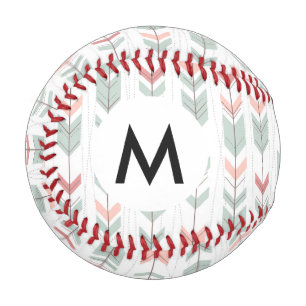 Balle De Baseball Motif géométrique de style rétro