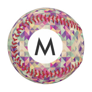 Balle De Baseball Motif géométrique Hipsters vintage.