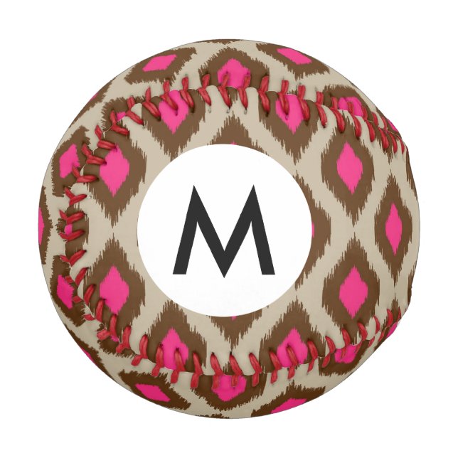 Balle De Baseball Motif ikat moderne (Devant Gauche)