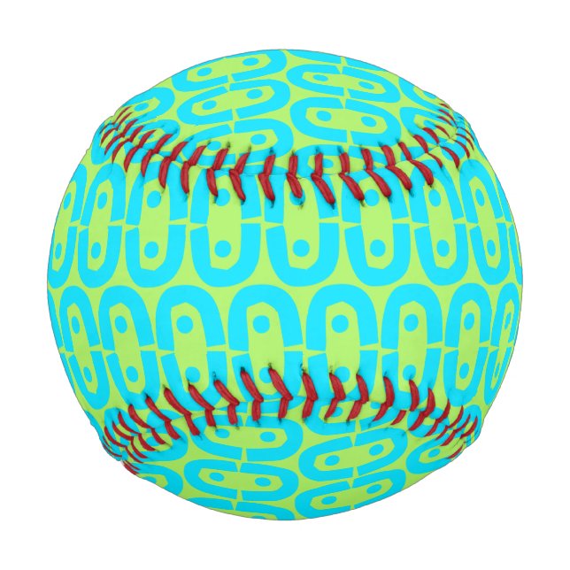 Balle De Baseball motif moderne et coloré (Devant)