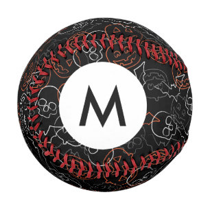 Balle De Baseball Motif Monogram Halloween