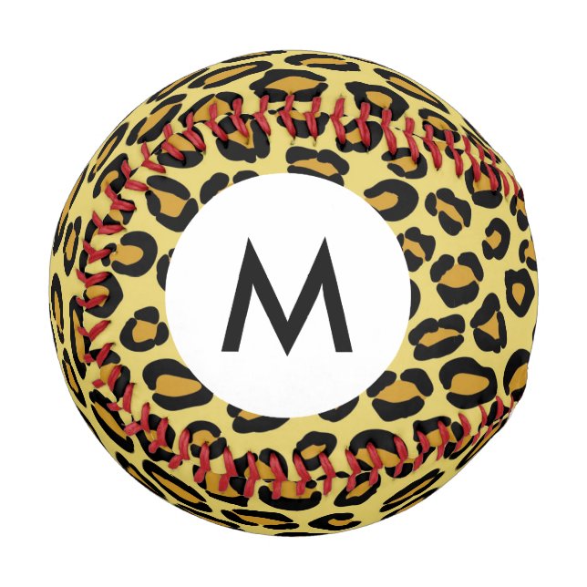 Balle De Baseball Motif Monogram Leopard (Devant Gauche)