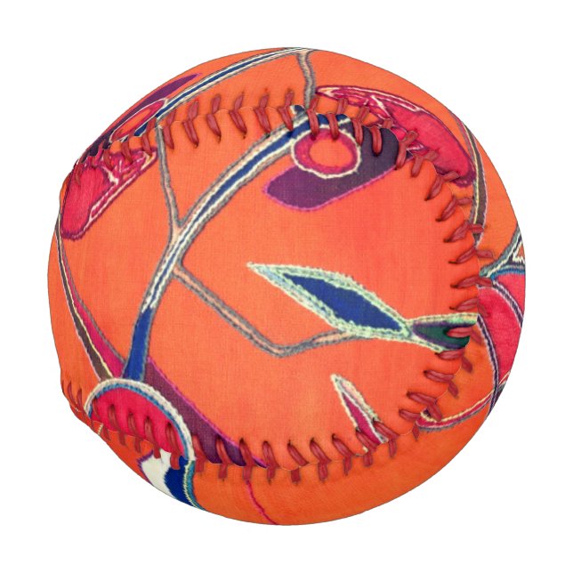 Balle De Baseball Motif orange (Devant Droite)