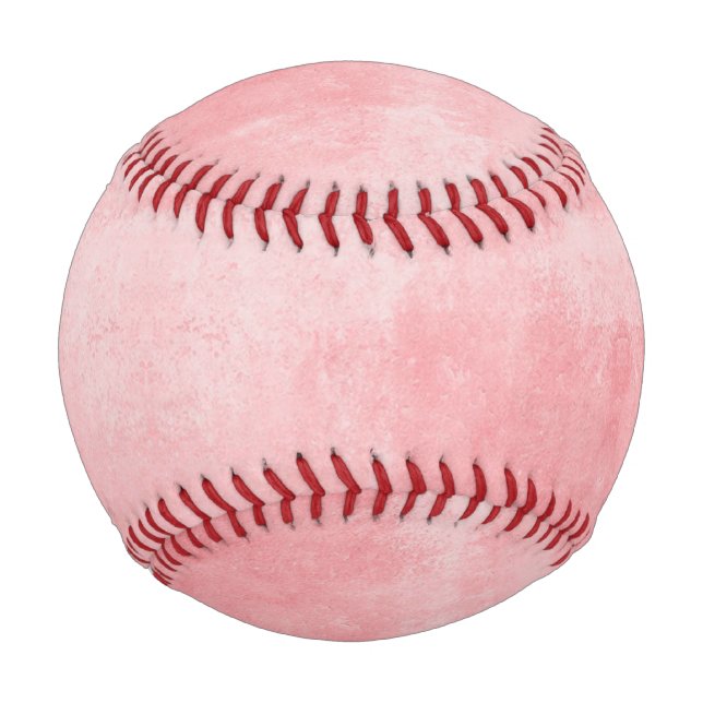 Balle De Baseball Motif texturé rose (Devant)