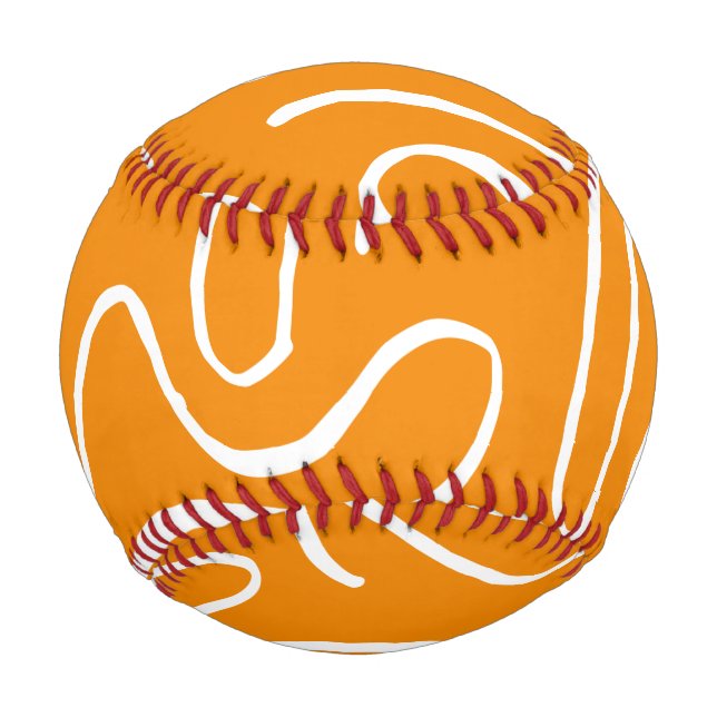 Balle De Baseball Motif Vibre Abstraite (Devant)