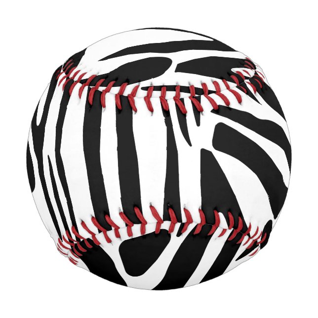 Balle De Baseball Motif zèbre (Devant)