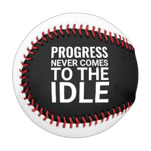 Balle De Baseball Motivation noir et blanc : Inspiration